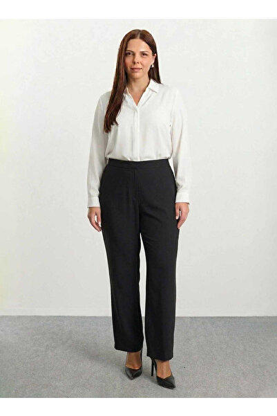 Selen Normal Bel Normal Siyah Kadın Pantolon 25KSL5456