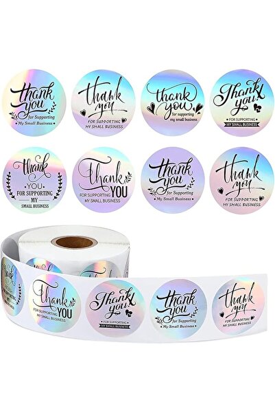 Arabest 500 قطعة من الملصقات ذاتية اللصق بالليزر، 6 أنماط من ملصقات الأعمال، ...