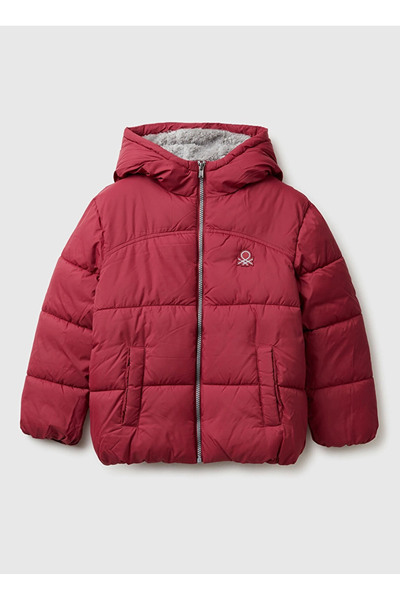 Benetton Bordo Erkek Çocuk Şişme Mont 2WU0CN05I