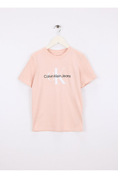 Calvin Klein Turuncu Kız Çocuk Baskılı T-Shirt IU0IU00676TGI