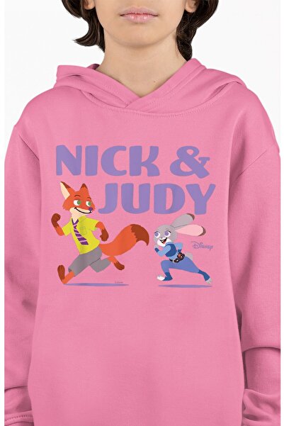 Fuddy Moda Nick i Judy Štampano Sa kapuljačom Dječja majica, unisex zootopija...