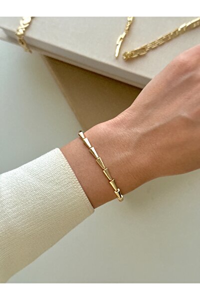 YOUES JEWELRY CM Lüx Premıum Kuyumcu Model Bileklik Altın Kaplama Renk Atmaz ...