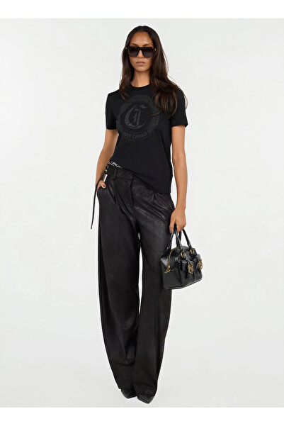 Just Cavalli Standart Siyah Kadın Pantolon 79PAA129