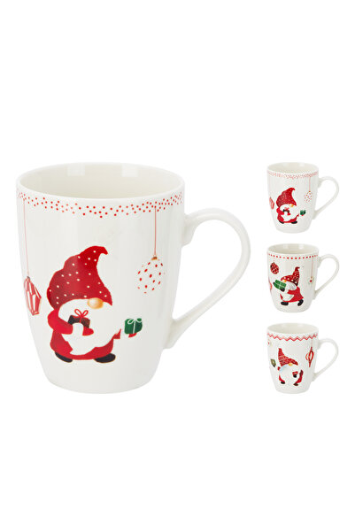 BOYNER EVDE Porselen Çok Renkli Kupa XMS KUPA 10CM YILBAŞI DESENİ 1