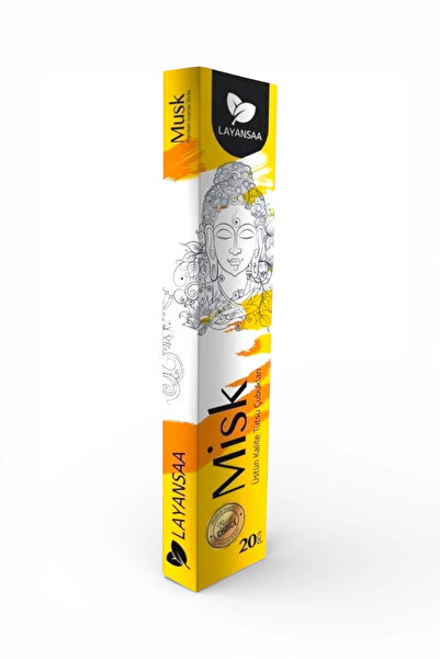 Layansaa Misk Tütsüsü | Doğal Oryantal Aroma – 20’li Doğal Çubuk Tütsü