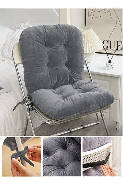 Generic Minimalist Style Seat Cushion Thickened Chair Cushion Suede