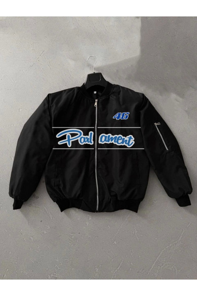 Kanonik Education    سترة بومبر مطبوعة بأكمام طويلة - أسود