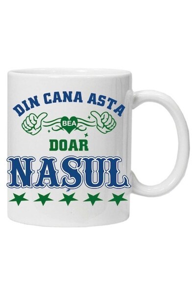 CRD PRINT Cană personalizată cu textul „Doar nasul bea din această cană”