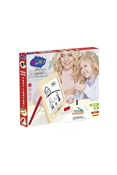 Play Wood مي للواردات ®   لوح كتابة خشبي للطاولة 385