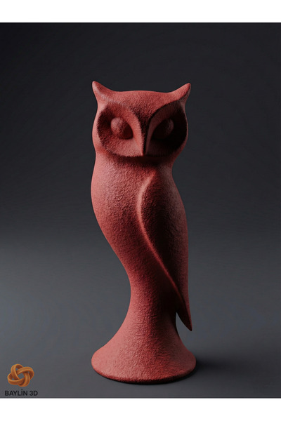 Baylin3D Dekoratif Baykuş Figuru Hafif Biblo Ev Dekorasyon 16 cm