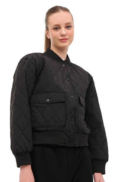 Kinetix معطف نسائي أسود WL 1W-KC-01 5PR