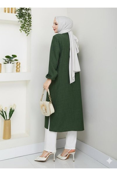 kaes giyim Women's Plus Size Long Hijab Tunic