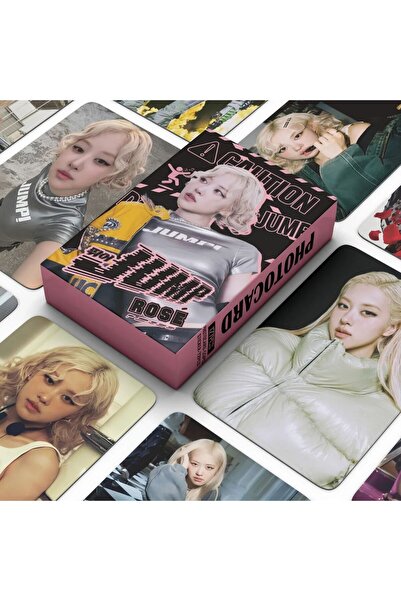 Kpop Dünyasi BLACKPINK Rose '' JUMP '' Çift Yön Baskılı Lomo Card Seti