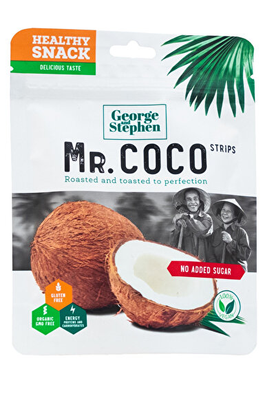 George and Stephen Vegan Gluten Free Dried Coconut Strips Snack 40 g