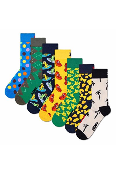 Happy Socks 7er Pack Unisex Socken - Geschenkbox, gemischte Farben