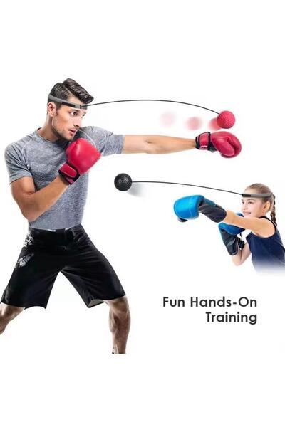 Buffer Boks Kafa Refleks Topu Lastikli Hız Topu Koordinasyon Geliştirici