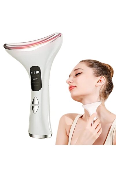 Novastride Dispozitiv Masaj Facial Electric cu EMS și Fototerapie cu Lumină L...