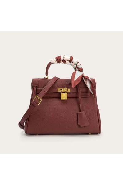 Generic Medium-sized women's handbag - burgundy