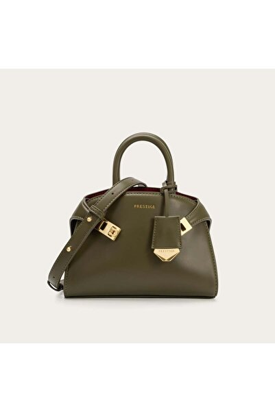 Generic An olive-colored bag, medium size, for everyday use.