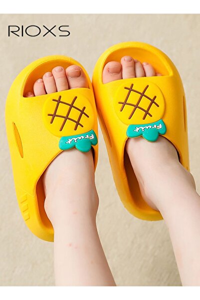 RIOXS Kids Slippers, Non-Slip Slippers for Toddler Boys Girls, Cute Cartoon S...