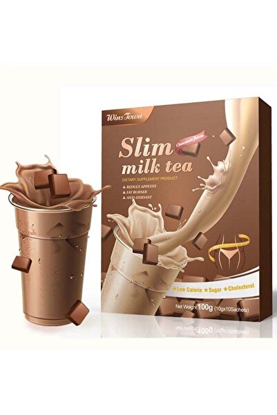 Wins Town Slim Milk Tea Chocolate flavor Instant Milktea Instant Drink Detox