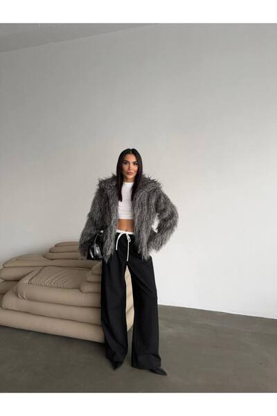 elbisereyonda premium luxury astarlı kürk ceket