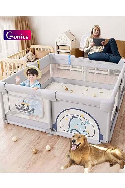 Gonice سياج ألعاب للأطفال داخلي وخارجي