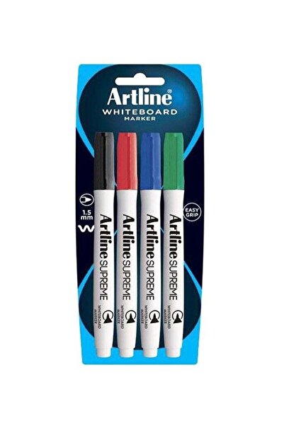 artline أقلام سبورة بيضاء مكونة من 4 قطع، أخضر/أحمر/أزرق، EPF-507/4B