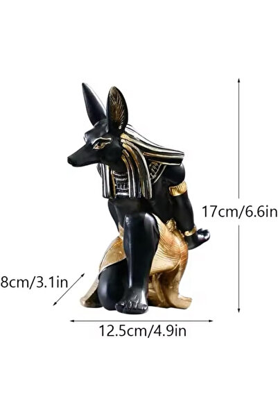 BLUE CORAL Resin Anubis Dog God Wine Rack Figurines Bastet Bottle Holder