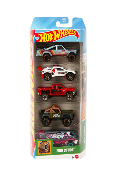 HOT WHEELS Beşli Araba Seti Mud Studs JKG10