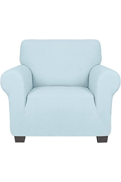 Margoun Thick Couch Covers Sectional Sofa Stretch Slipcover,Furniture Protector (90 x 140 cm, Sky Blue)