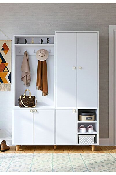 FLORADESİGN Taff Portmanto - Vestiyer / Ayakkabı Dolabı / Vestiyer / Antre Po...