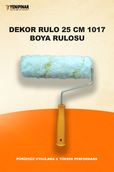 Dekor Rulo 25 cm 1017 | Boya Rulosu | Pürüzsüz Uygulama & Yüksek