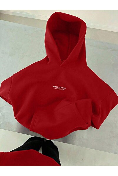 DAXİS Sportwear Company Φούτερ με κουκούλα και προσαρτημένη γραφή, υπερμεγέθες