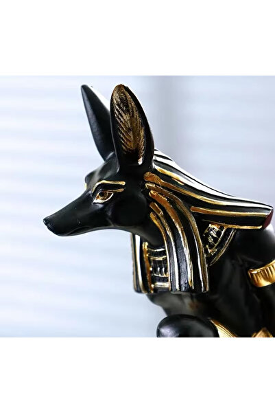 BLUE CORAL Resin Anubis Dog God Wine Rack Figurines Bastet Bottle Holder
