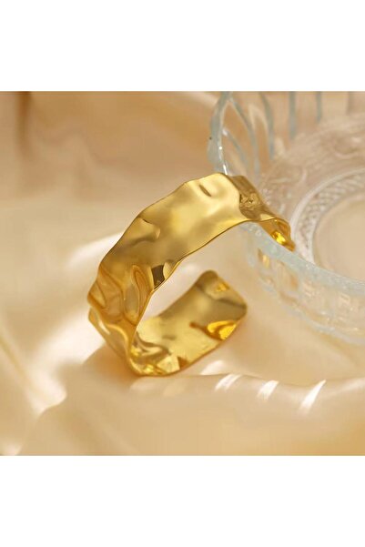 La Notaru, Brățară „Textură Regală” – auriu, oțel inoxidabil PVD | B251