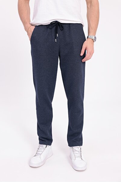 yakamor Fleece-Lined Pi̇ke Chi̇no Pocket Straight Leg Trackpants