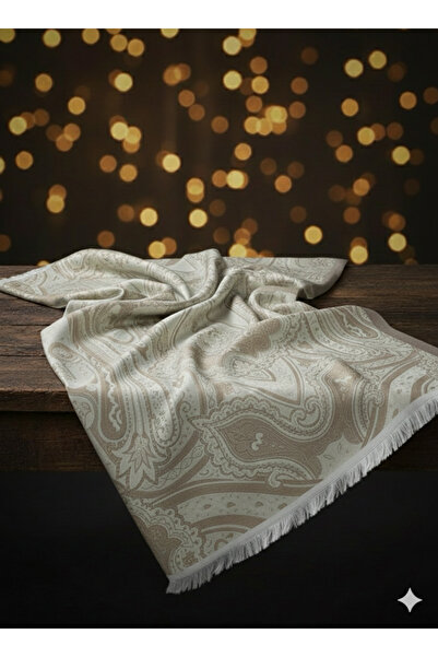 Solo İpek Etnik Desen Çift Taraflı Jakar Şal