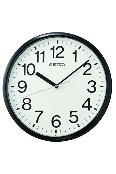 Seiko QXA756K Siyah Renkli Plastik Kasa Quartz Mekanizmalı Duvar Saati