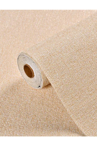 OEM Set of 2x Rolls of 3D Self-Adhesive Wallpaper - Embossed Design, Beige Color, 280 x 50 cm, PVC