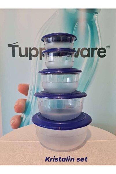 Tupperware Crystal Set. 3.5 Lt, 2 Lt, 1 Lt and 2 Pieces of 450 Ml.