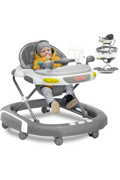 My modern game مشاية أطفال وهزازة- ووكر أطفال موسيقية 2 في 1-أوضاع التأرجح، ق...