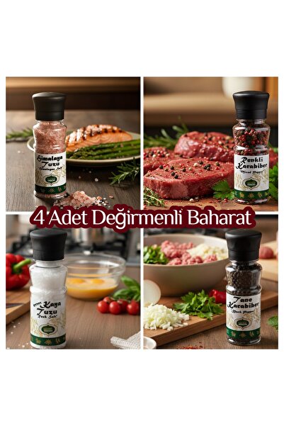 Sancak Baharat Değirmen Baharat 4'lü Set