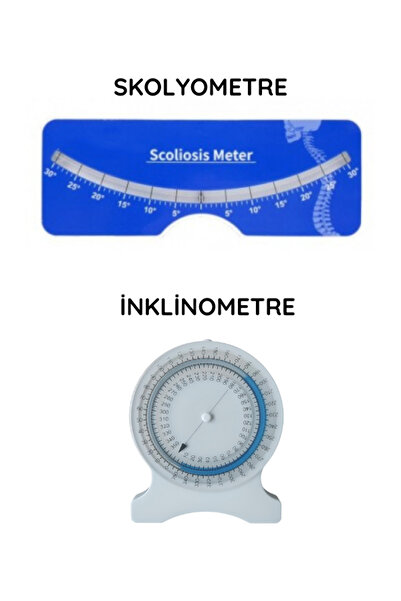 HVM Fizyoterapistler İçin Skolyometre İnklinometre Eğitim ve Ölçüm Set