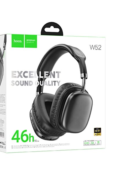 hoco. Wireless Headphones, OverEar, BT 5.4, 400mAh, Gaming, 46h, TF Card, BLACK