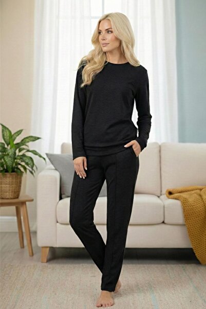 Polo Republica & CO Γυναικεία βαμβακερή πιτζάμα με μακρυμάνικο άνετο ελαστικό...