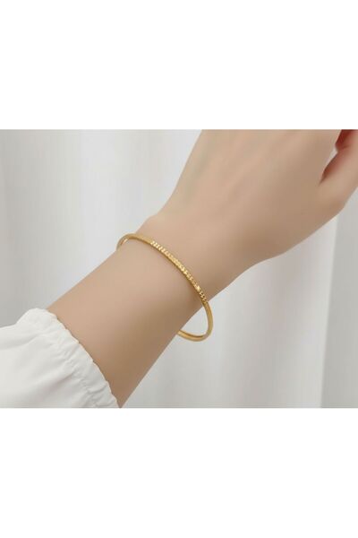 9 gr (GRAM) Nokta Desenli Bilezik Yatırımlık İşçiliksiz 22 Ayar Altın