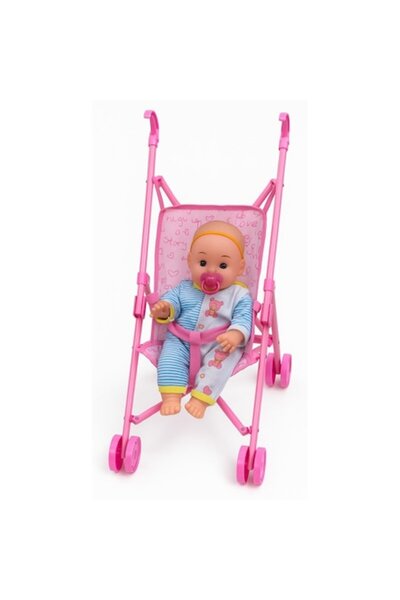 OEM Cărucior pliabil pentru păpuși cu păpușă muzicală