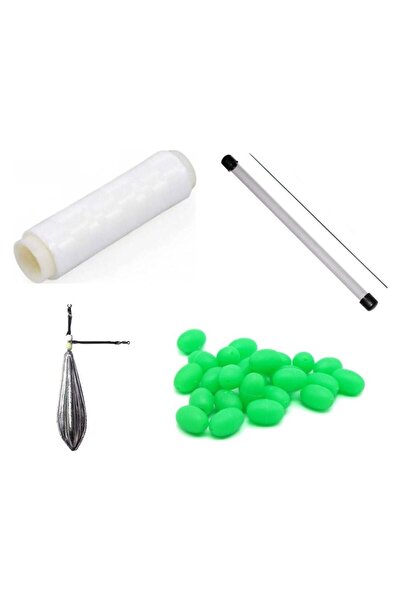balikavdunyasi Balık Avı Hazır Set Aparatlı Sörf Kurşun 60 G Yem Ipi Yem Şişi...