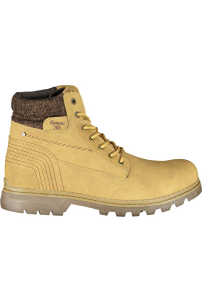 Carrera Men's yellow boots, model CAM73302, with laces and logo, urban casual style, 43